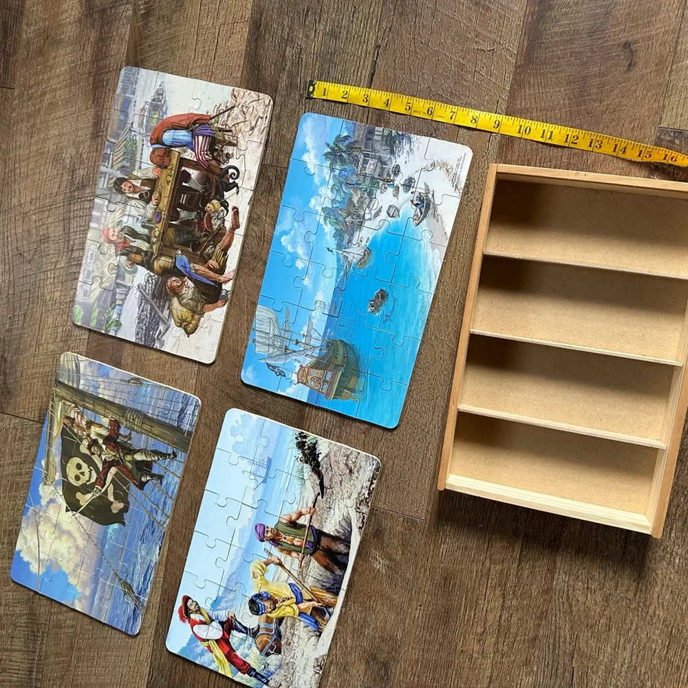 T.S. Shure Pirate Puzzles 2 set, wooden boxed set